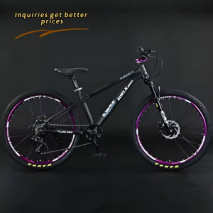 Gear Cycle MTB High Mountain Bike Comfortable 7-Speed 26/24 Inch Hydraulic Disc Brake Steel Alloy Aluminum Frame