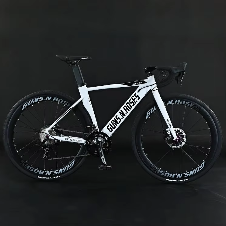 Lightweight Men’s Racing Bicycle 18 Speed  Road Bike with Disc Brake and Drop Handlebars Aluminum Alloy Fork