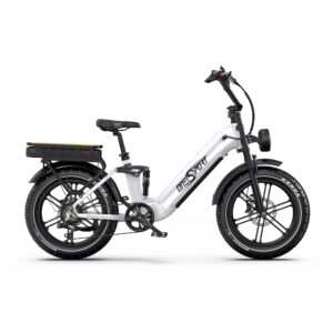 Ergonomically Designed Seat Handlebars Aluminum Alloy Frame 7-Speed Gears Hydraulic Disc Brakes 500W Motor Enhance Riding White