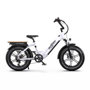 Portable Electric City Bike 500W Lithium Battery Long Range '48V 18AH Dongci 21700 Cell' Cost-Effective White