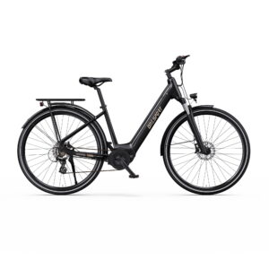 Stable High-Speed Riding Electric City Bike Rear Hub 90-110km Range Aluminum Alloy Frame Pedal-Assist for Commuting Leisure gray
